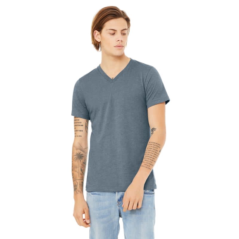 Bella + Canvas Unisex CVC Jersey V-Neck T-Shirt 4