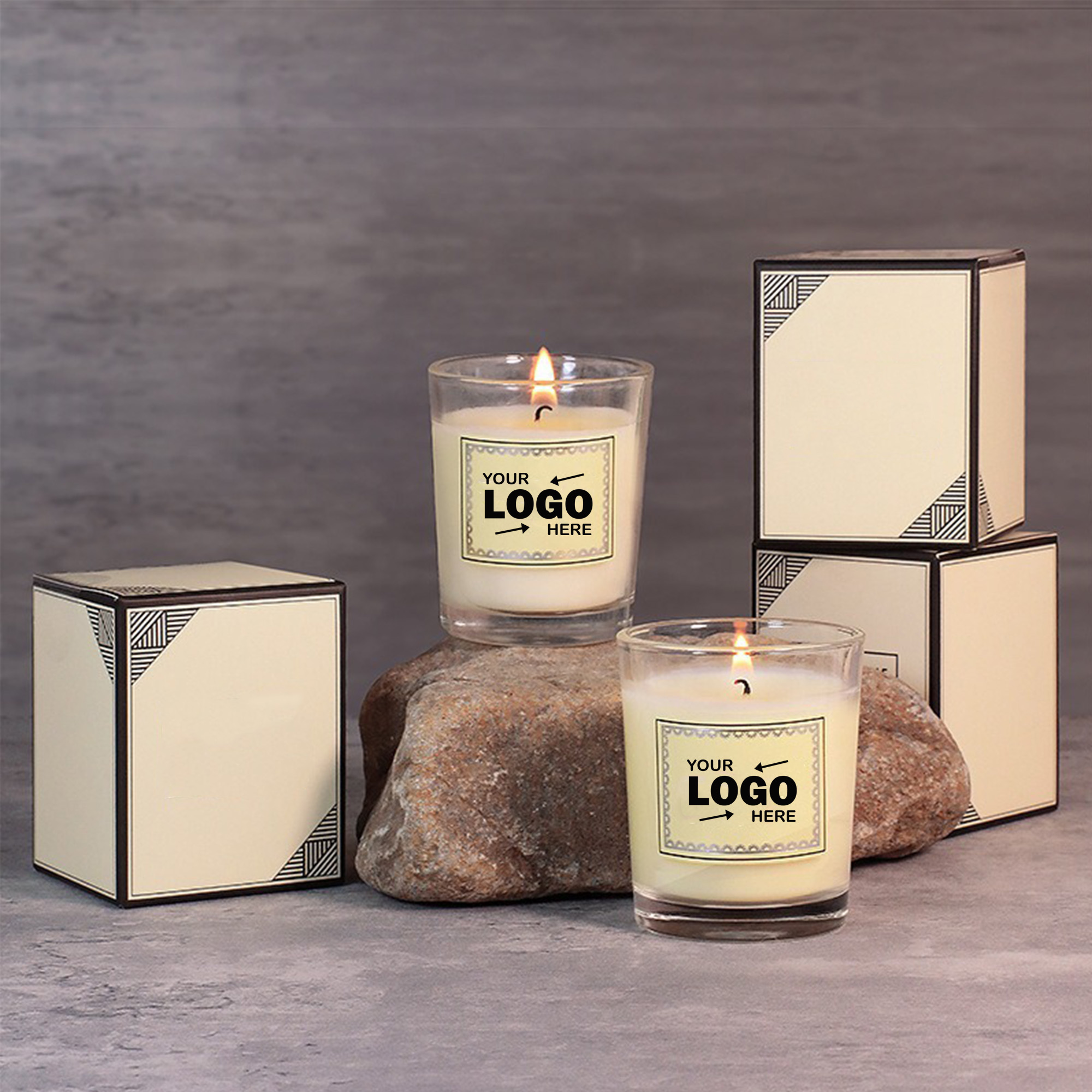 Soy Wax Aromatherapy Candle in Glass Jar 1