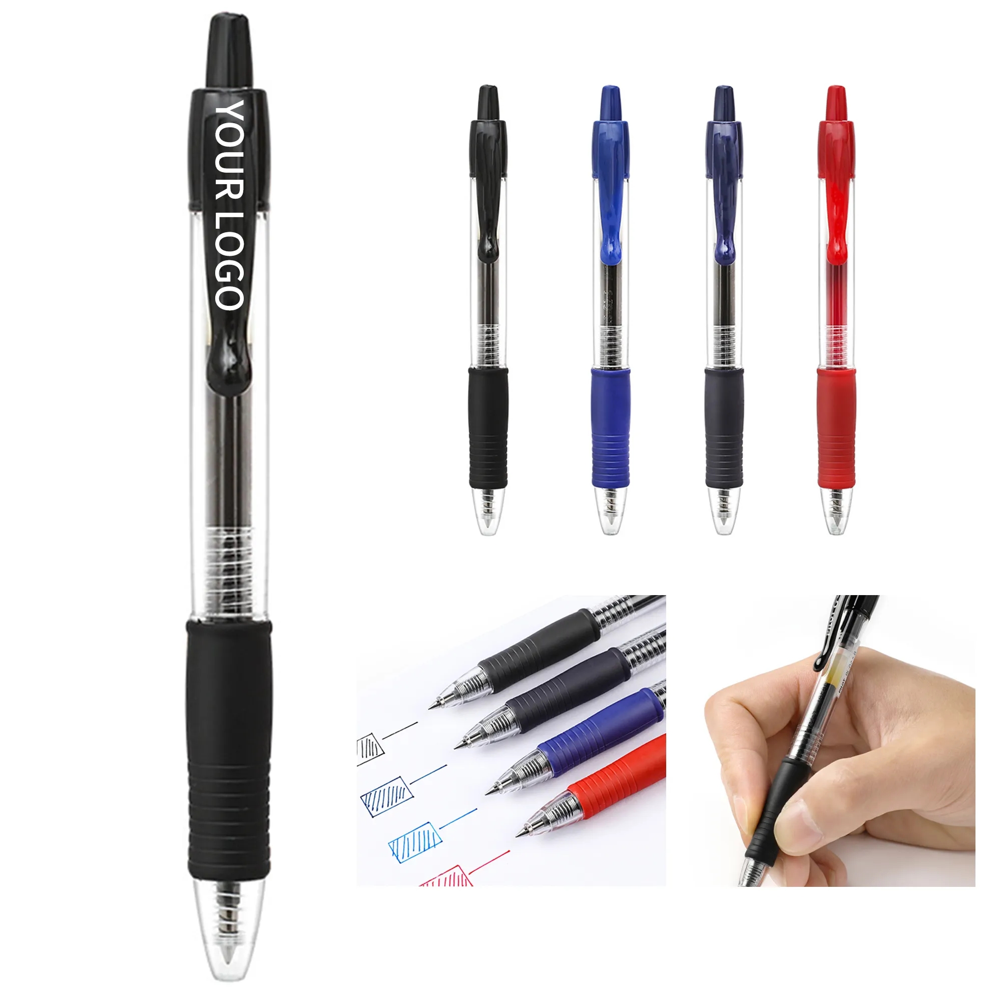 Reusable Retractable Ballpoint Pen 5.5 Inch Daily Writing Tool 1