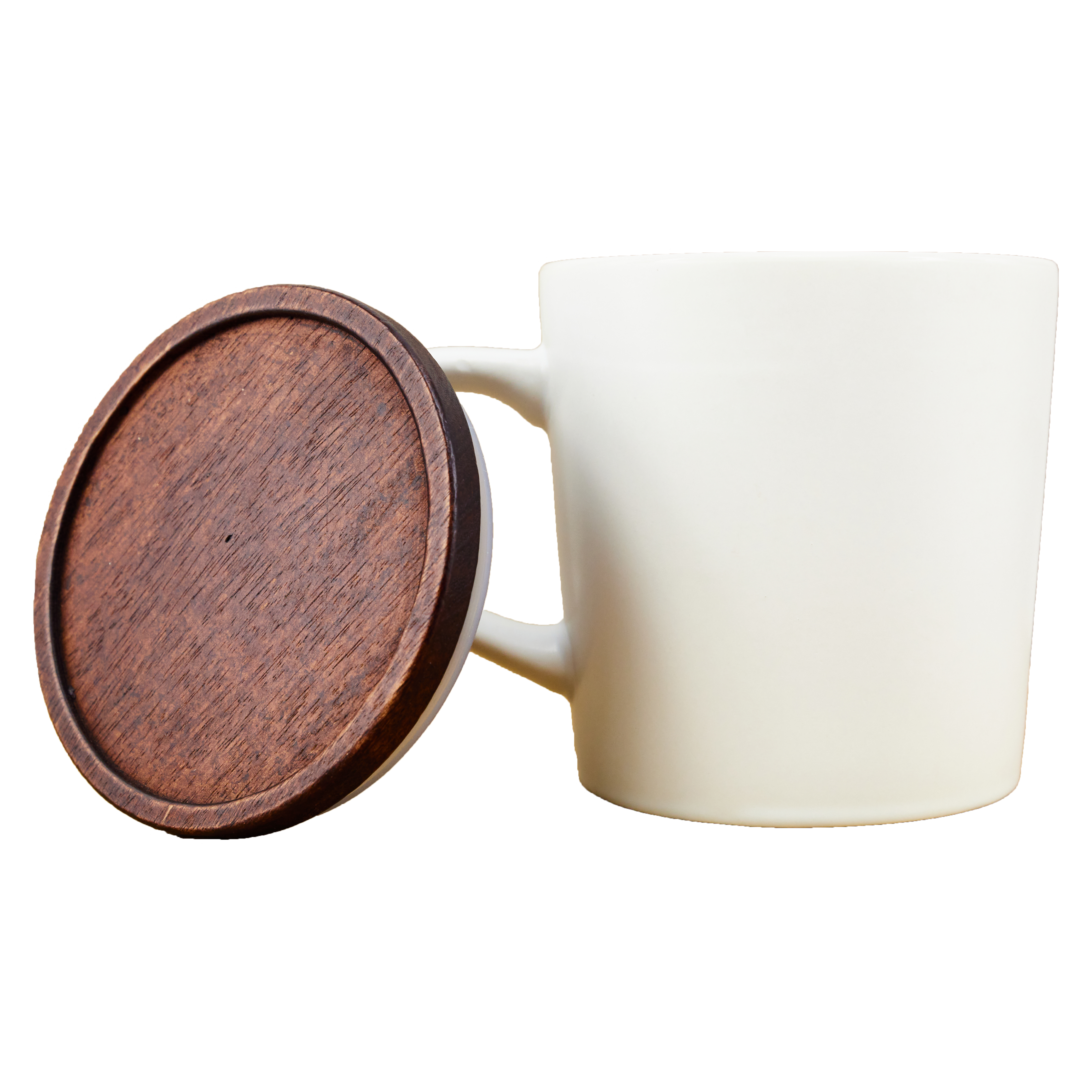 Oceanside 16oz Ceramic Stoneware Mug with Wood Lid
