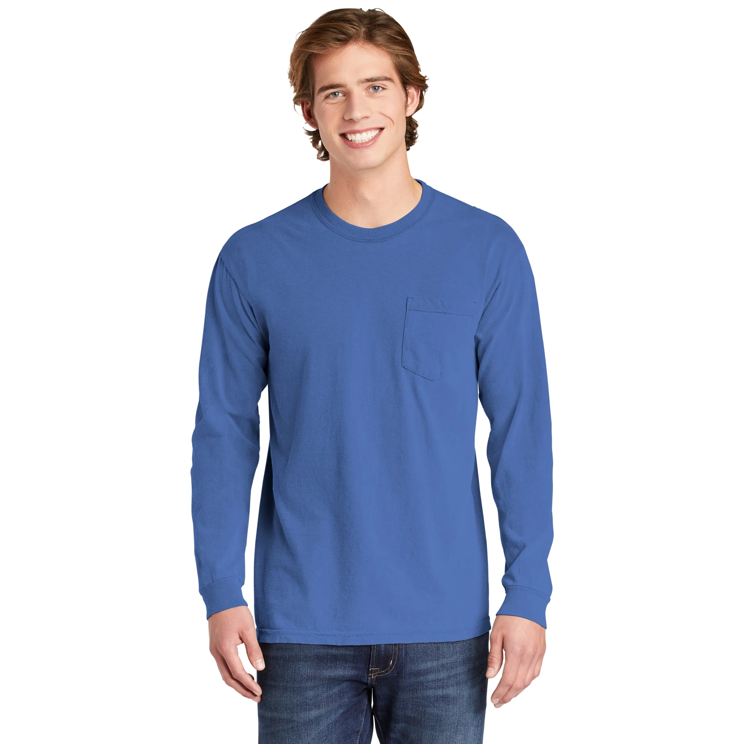 COMFORT COLORS ADULT 6.1 OZ LONG-SLEEVE POCKET T-SHIRT 2