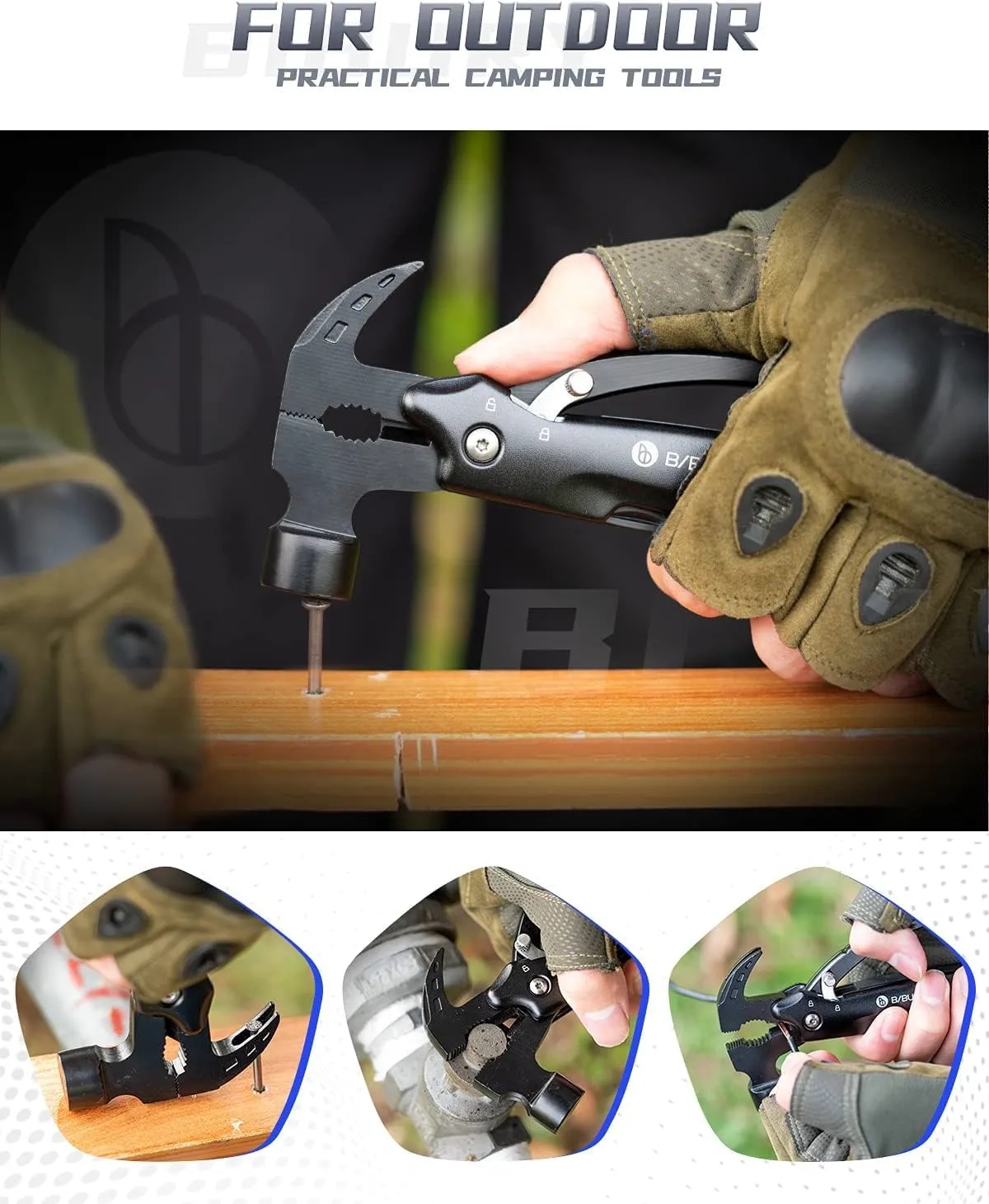 Multi-functional claw hammer 8