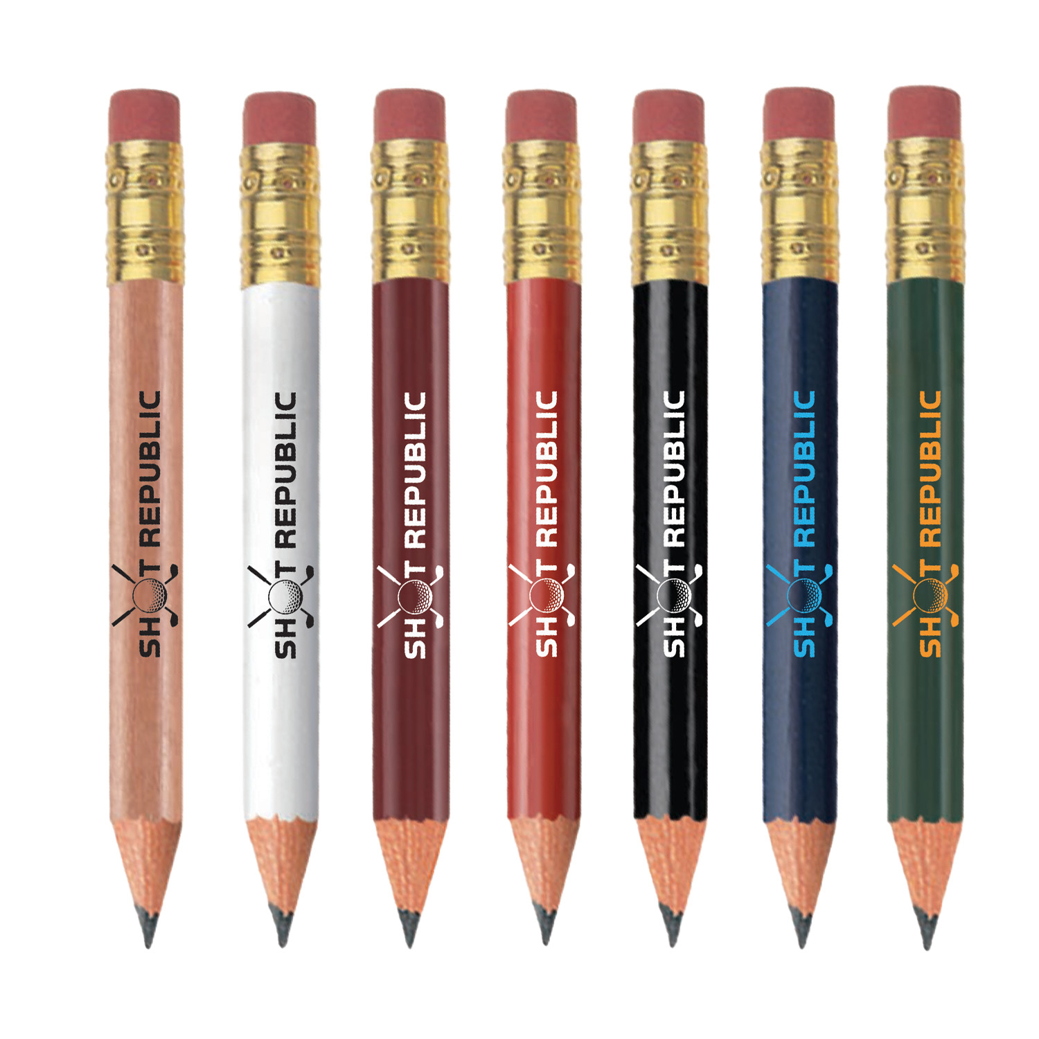 Golf Pencil (Round) with Eraser 6