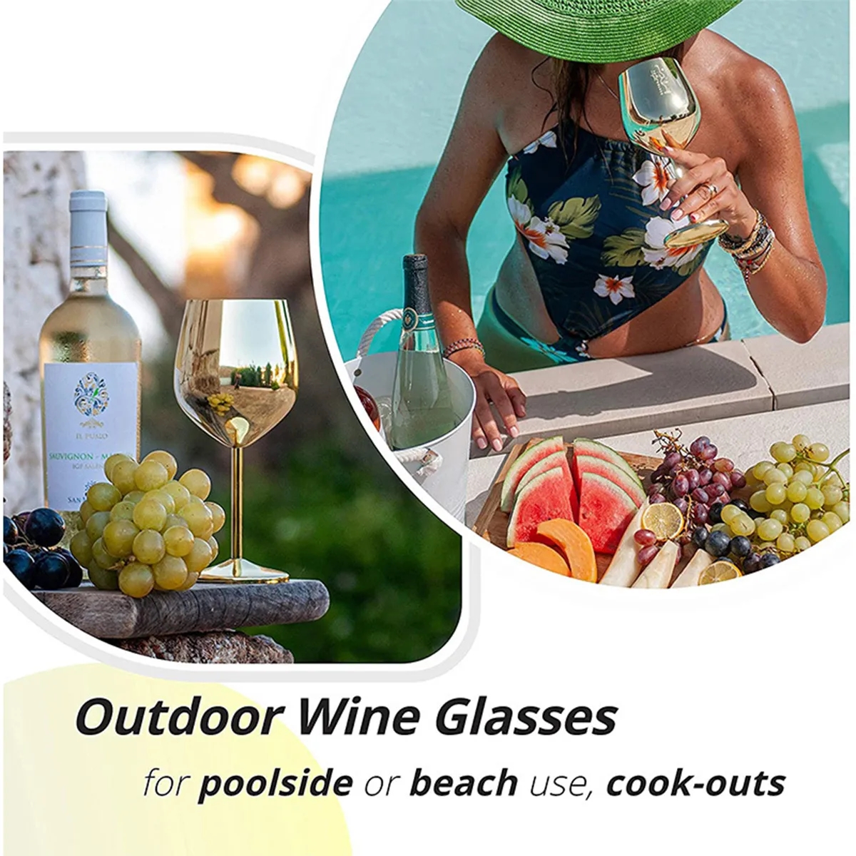 18oz Unbreakable Fancy Stainless Steel Wine Glass 4