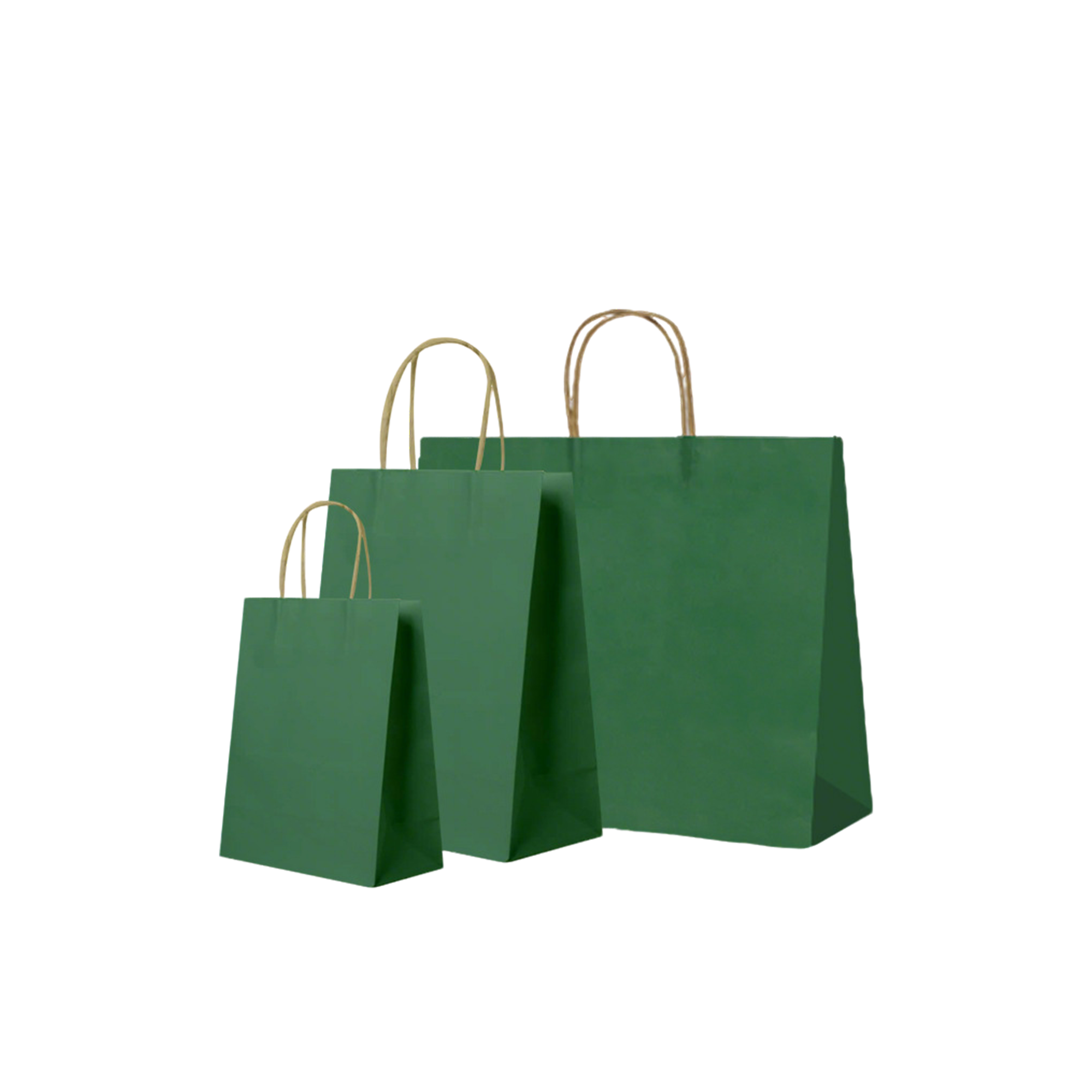 White Kraft Paper Shopper With Twisted Handle 8.3 X 4.4 X 10.7" 1