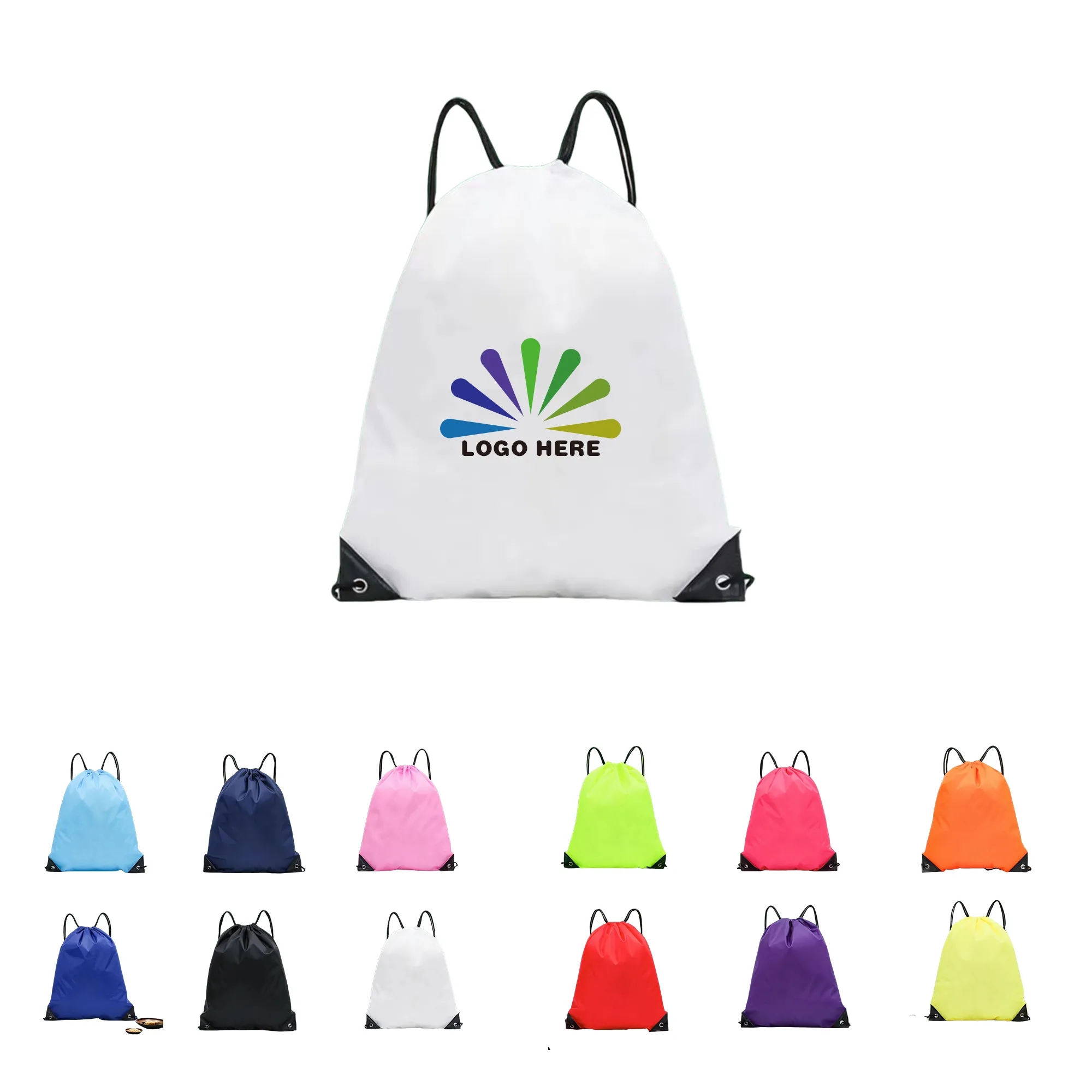 Full Color Printed Drawstring Backpack MOQ 25 PCS 2