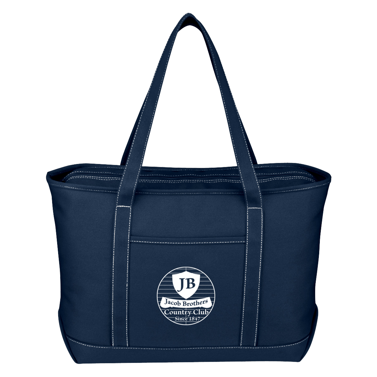 Large Cotton Canvas Yacht Tote Bag 16