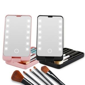Led Makeup Brush Box Mirror 4