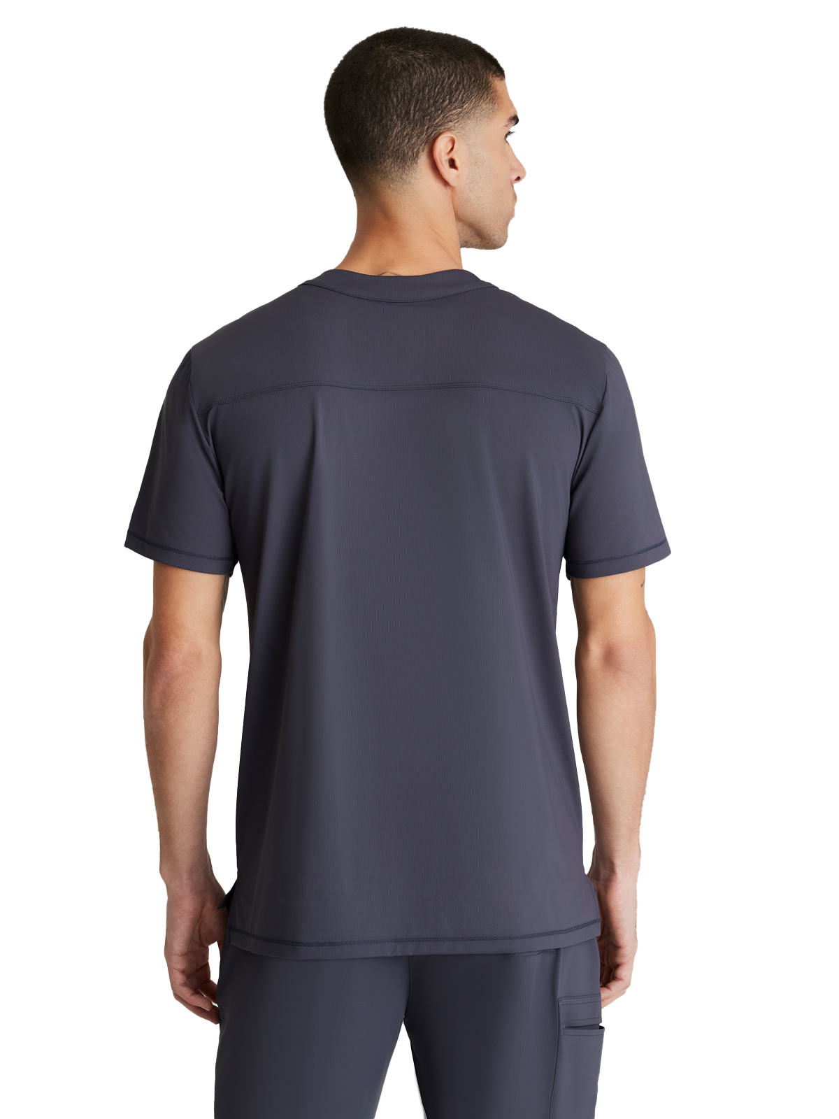 Skechers Slip-Ins - Men's One-Pocket Curved Neck Flex Scrub Top 18
