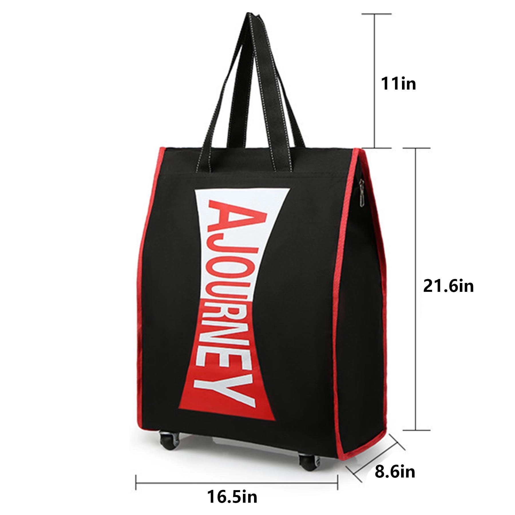 Large Capacity Rolling Tote 8