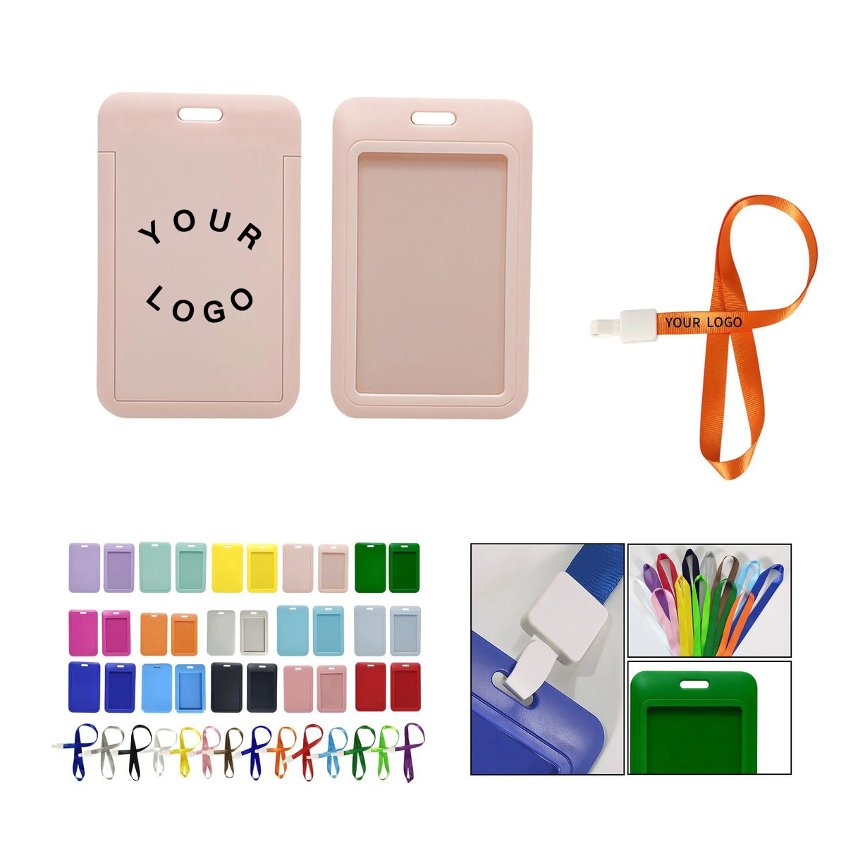 4-Color Process Lanyard Card Holder 12