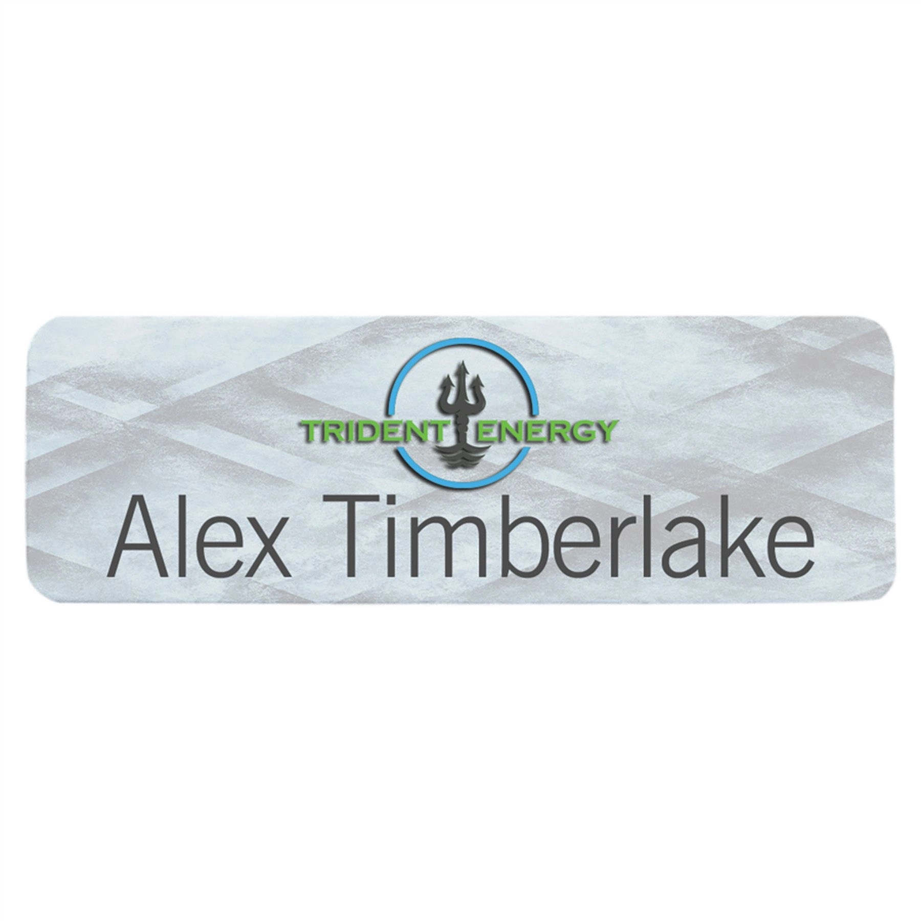White Sublimatable Aluminum Name Badge Plate (2 3/4" x 7/8") 2