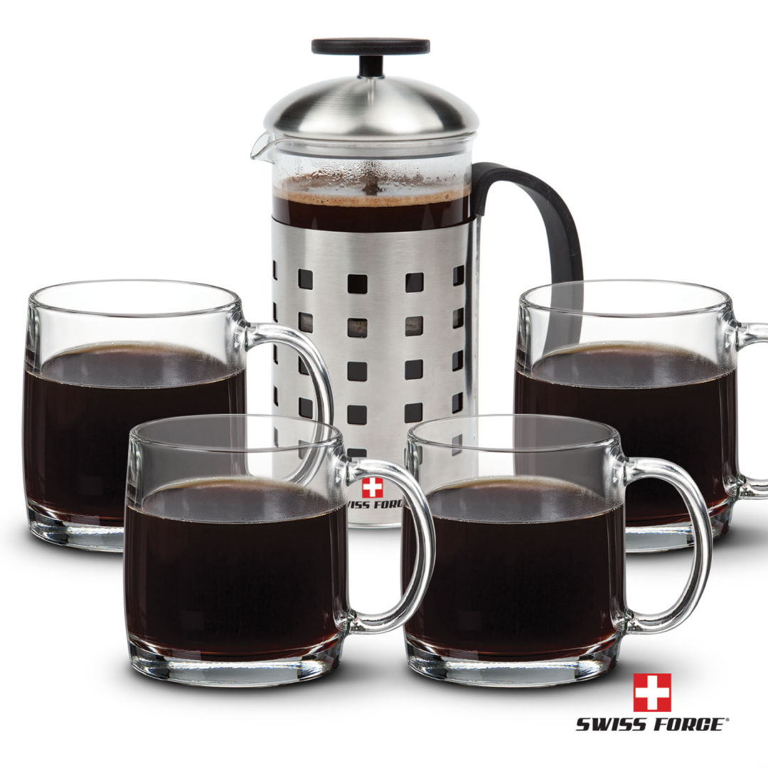 Swiss Force® Coffee Press & Nordic Mug Set 9