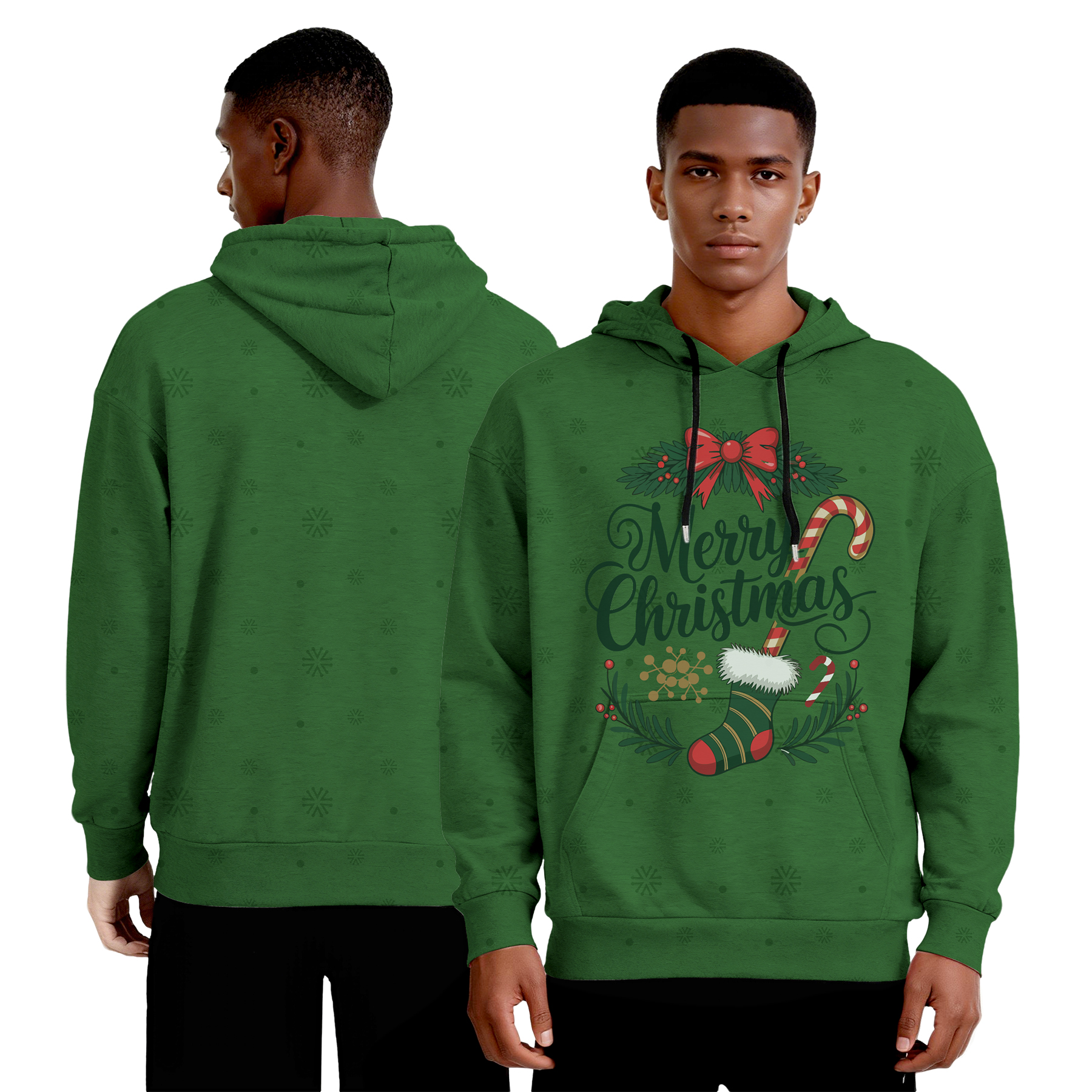 8oz Unisex Full Color Digital Print Pullover Hoodie With Pocket 3