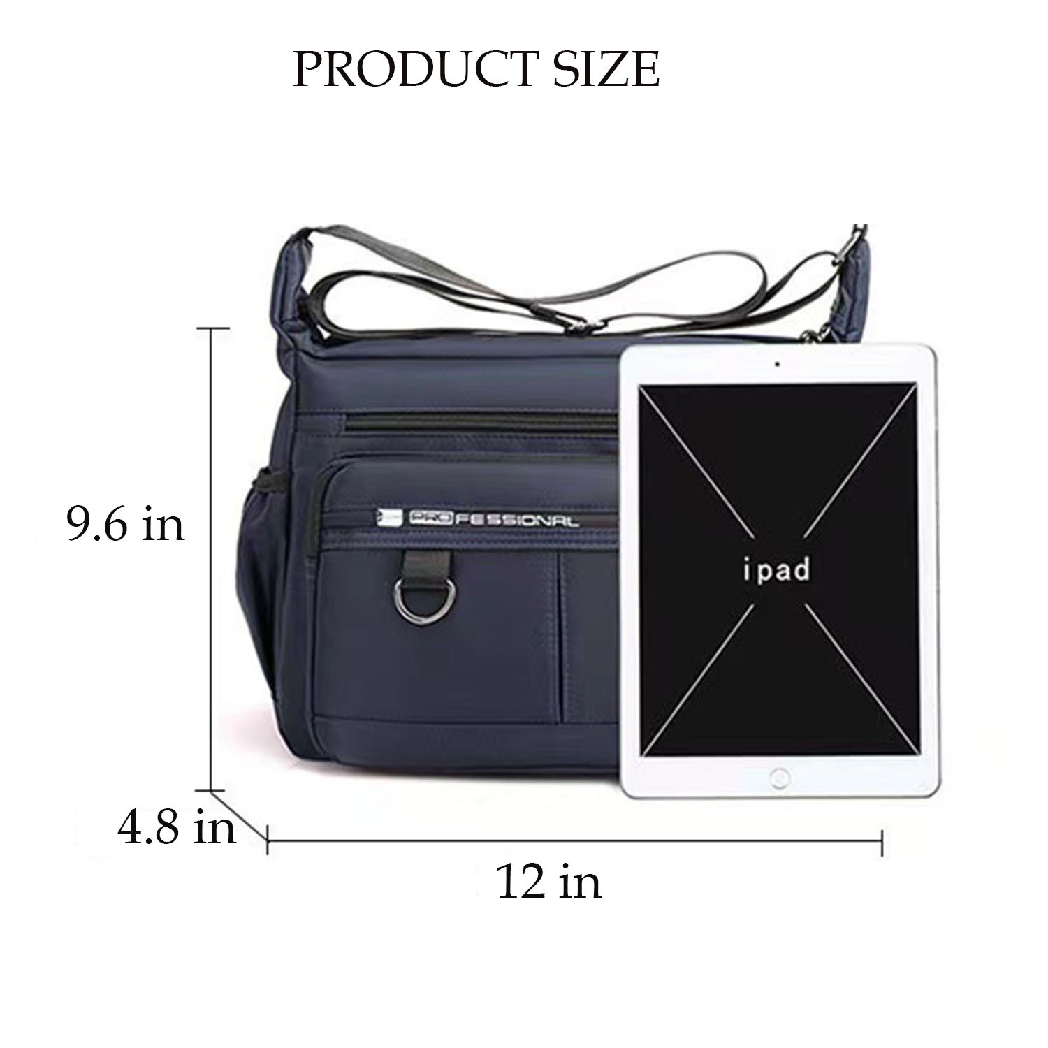 Men's Large Capacity Multi-layer Chest Bag W/ Side Pocket 3