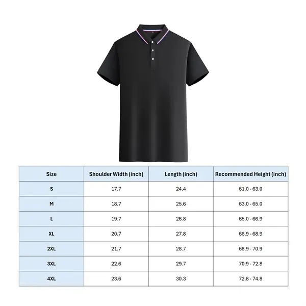 Men's Quick-Dry Polyester Polo Shirt 6