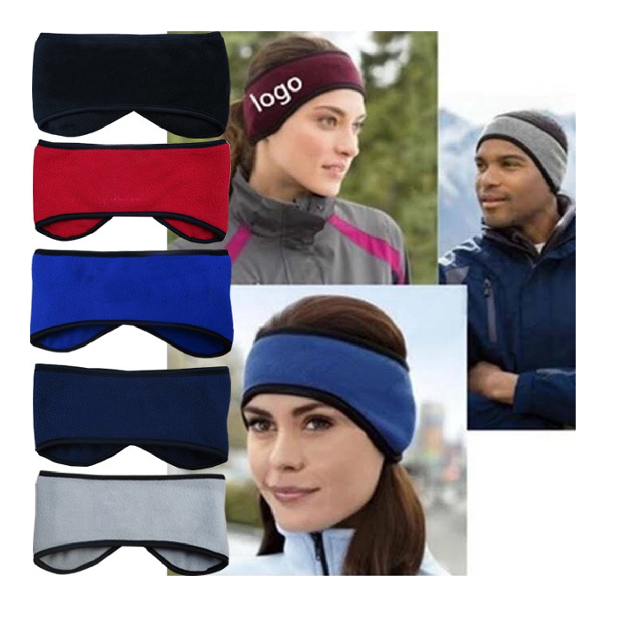 Fleece Ear Band with Custom Logo 2