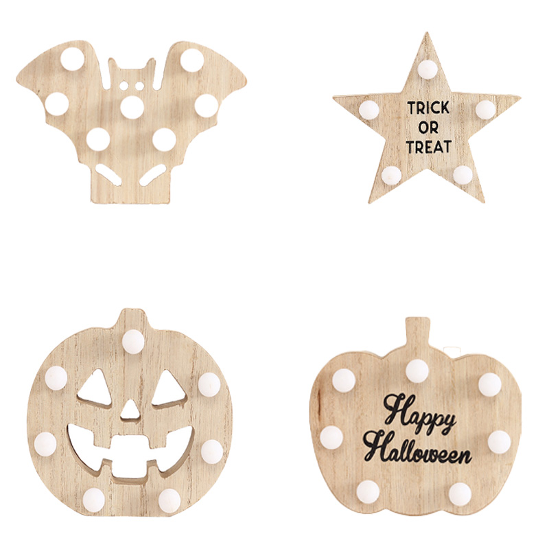 Wooden pumpkin lantern 1