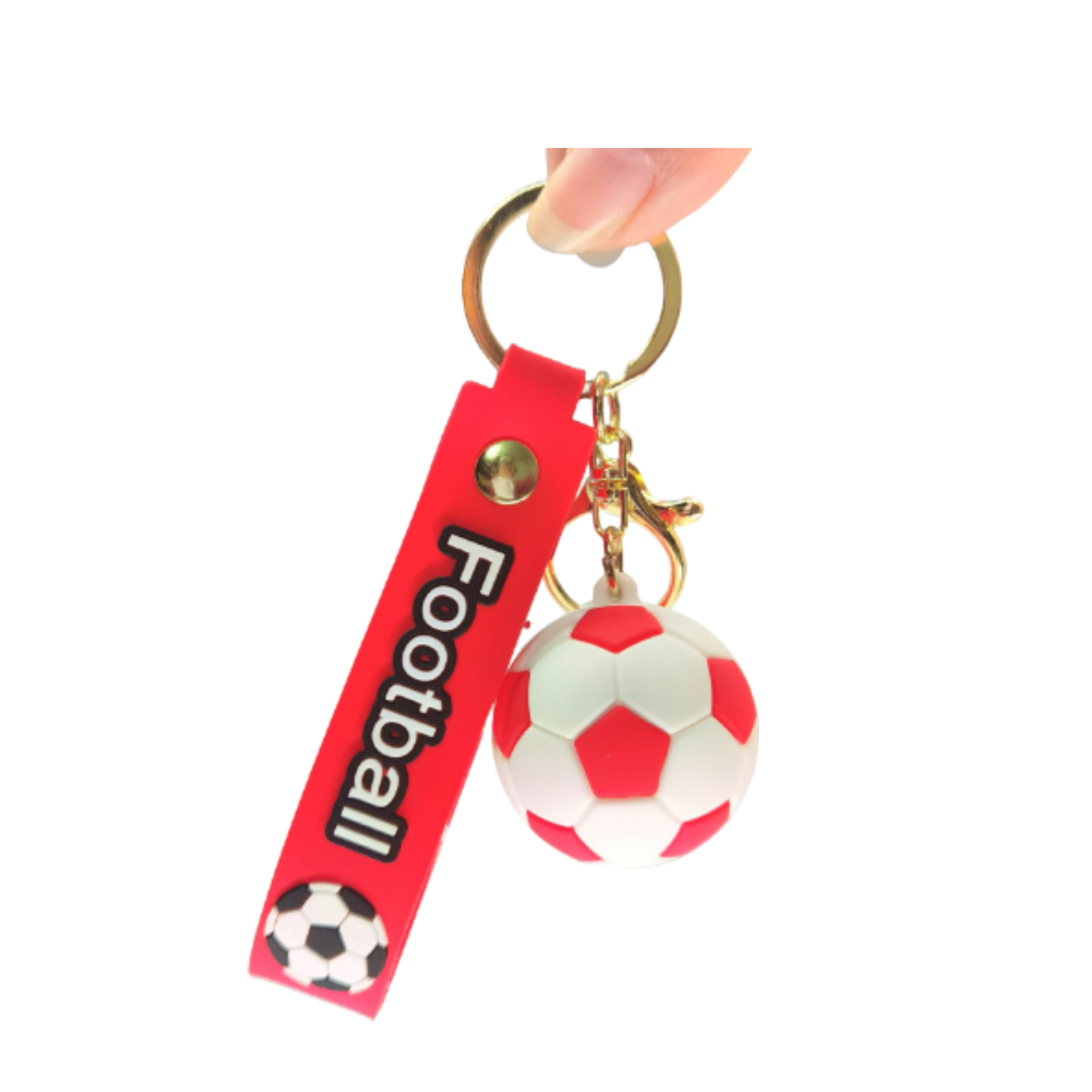 PVC Ball Charm With Strap For Key Ring 4.1" x 0.8" 3