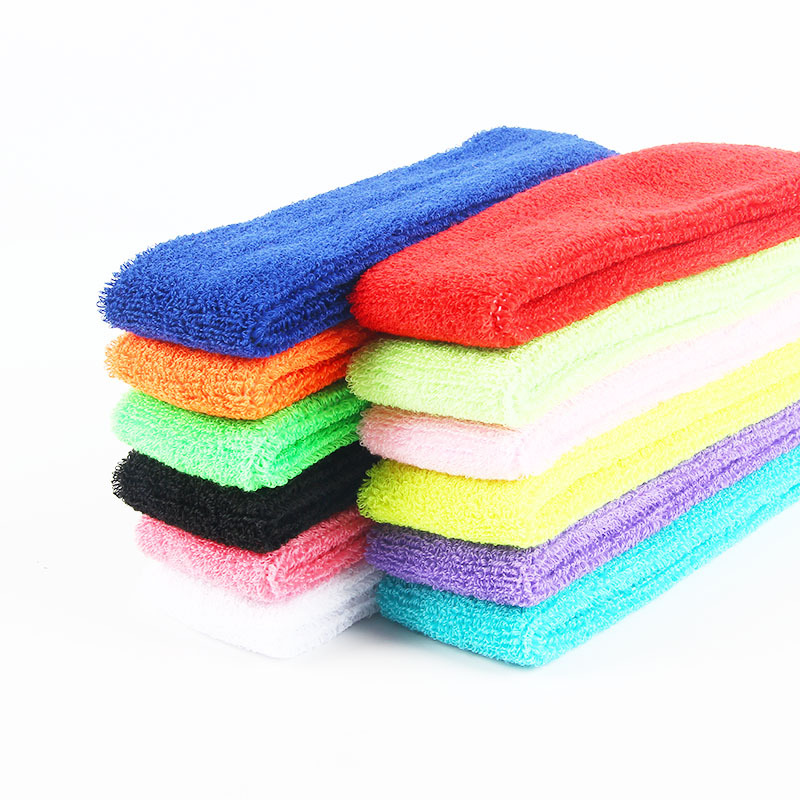 Soft Cotton Stretchy Headbands/Sweatbands for Sports Indoor and Outdoor 2