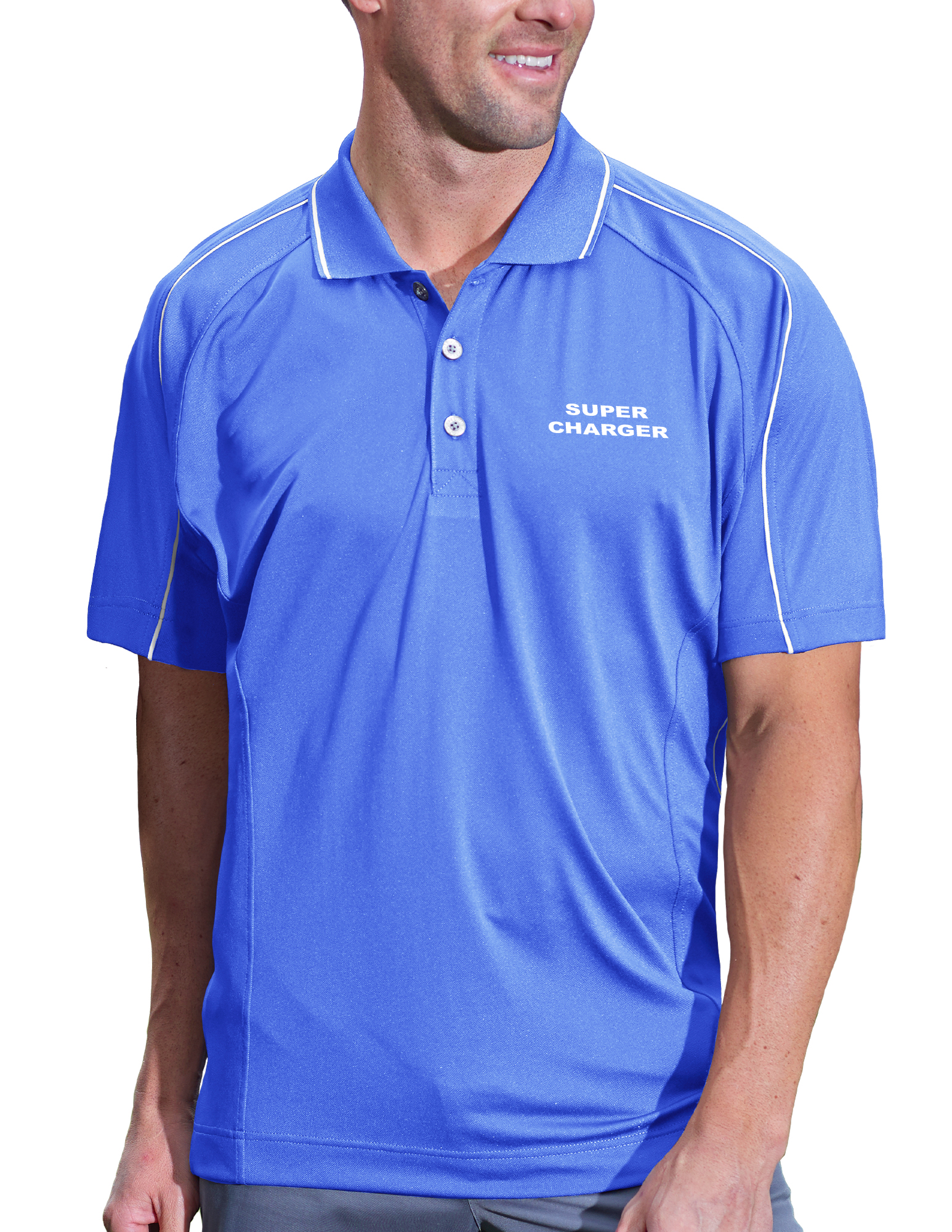 Men's Super Charger Hybrid Cooler Polo Shirt 7