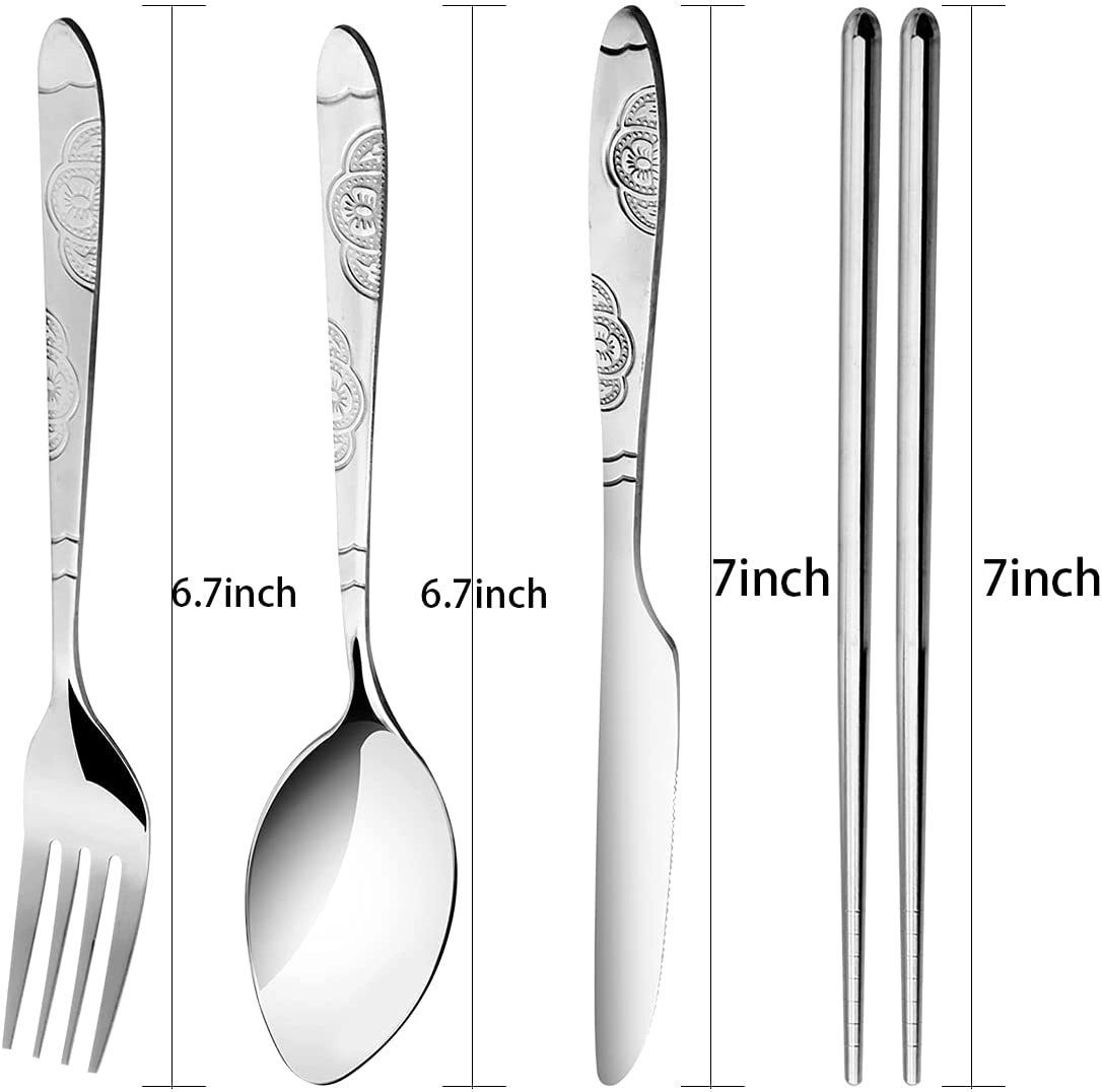 Stainless Steel Portable Cutlery Set 3