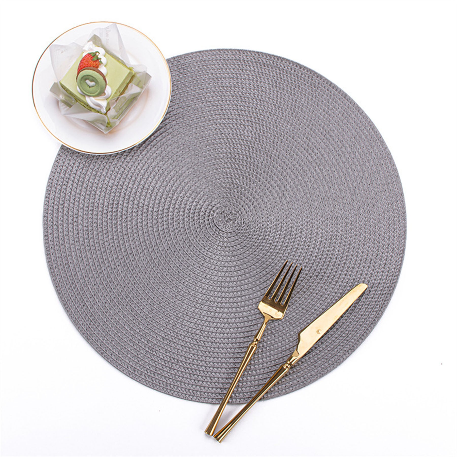 Round Hand Woven Place Mat 9