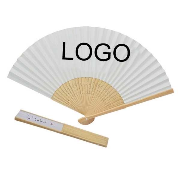 Oriental Folding Fan - 15"W x 9"H 1