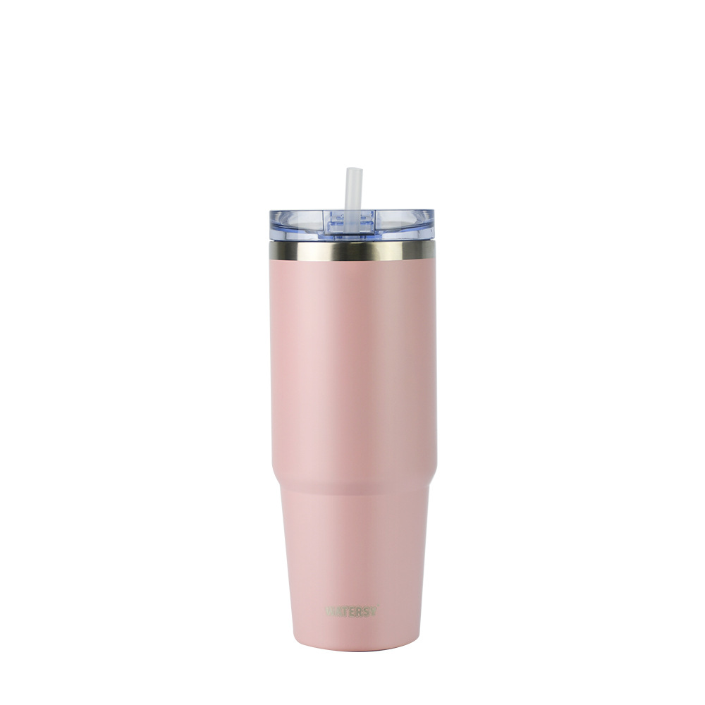 30oz cold coffee cup with straw 2