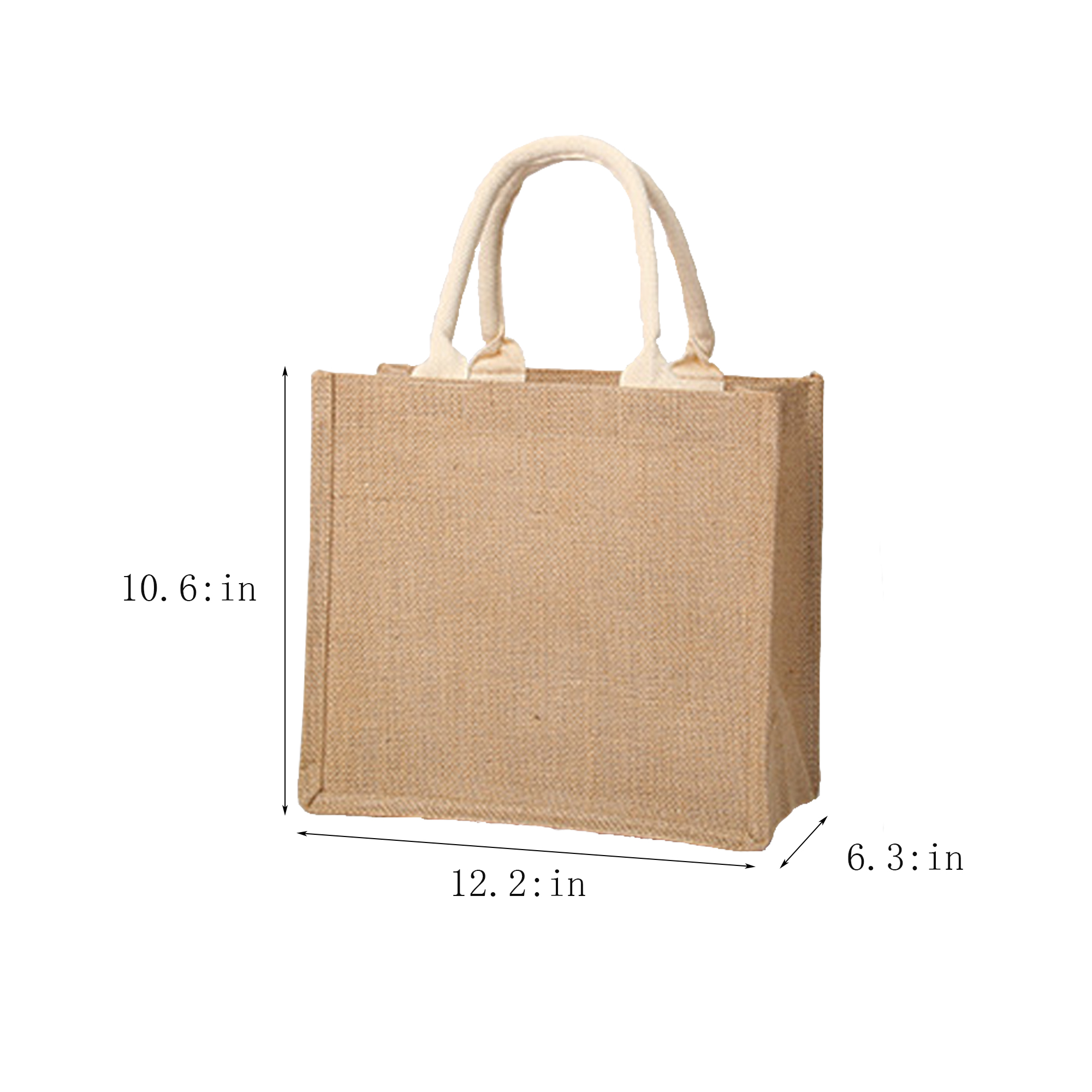 Rustic Jute Shopping Tote 1