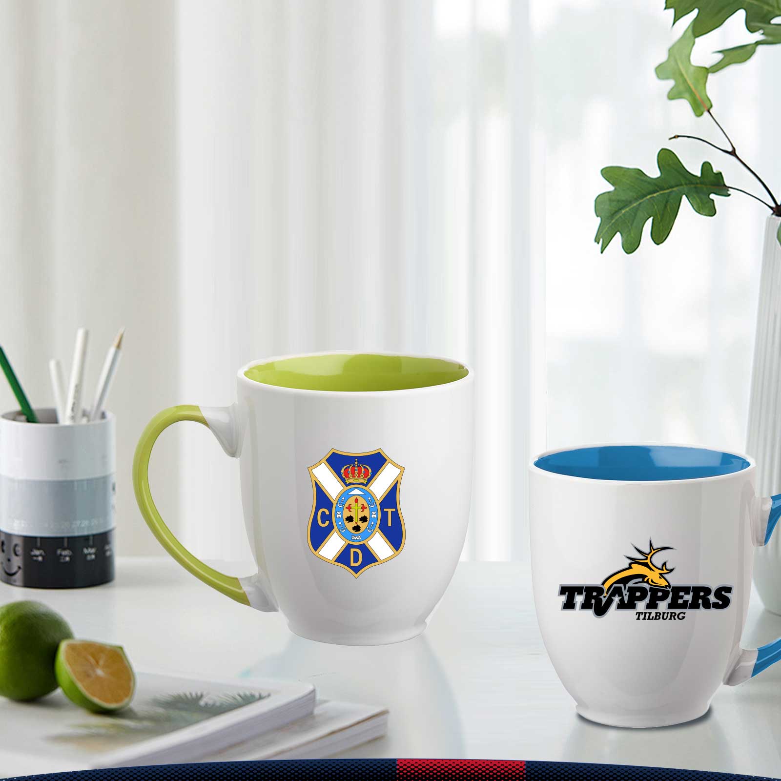 16 oz. Two-Tone Ceramic Coffee Mugs 7