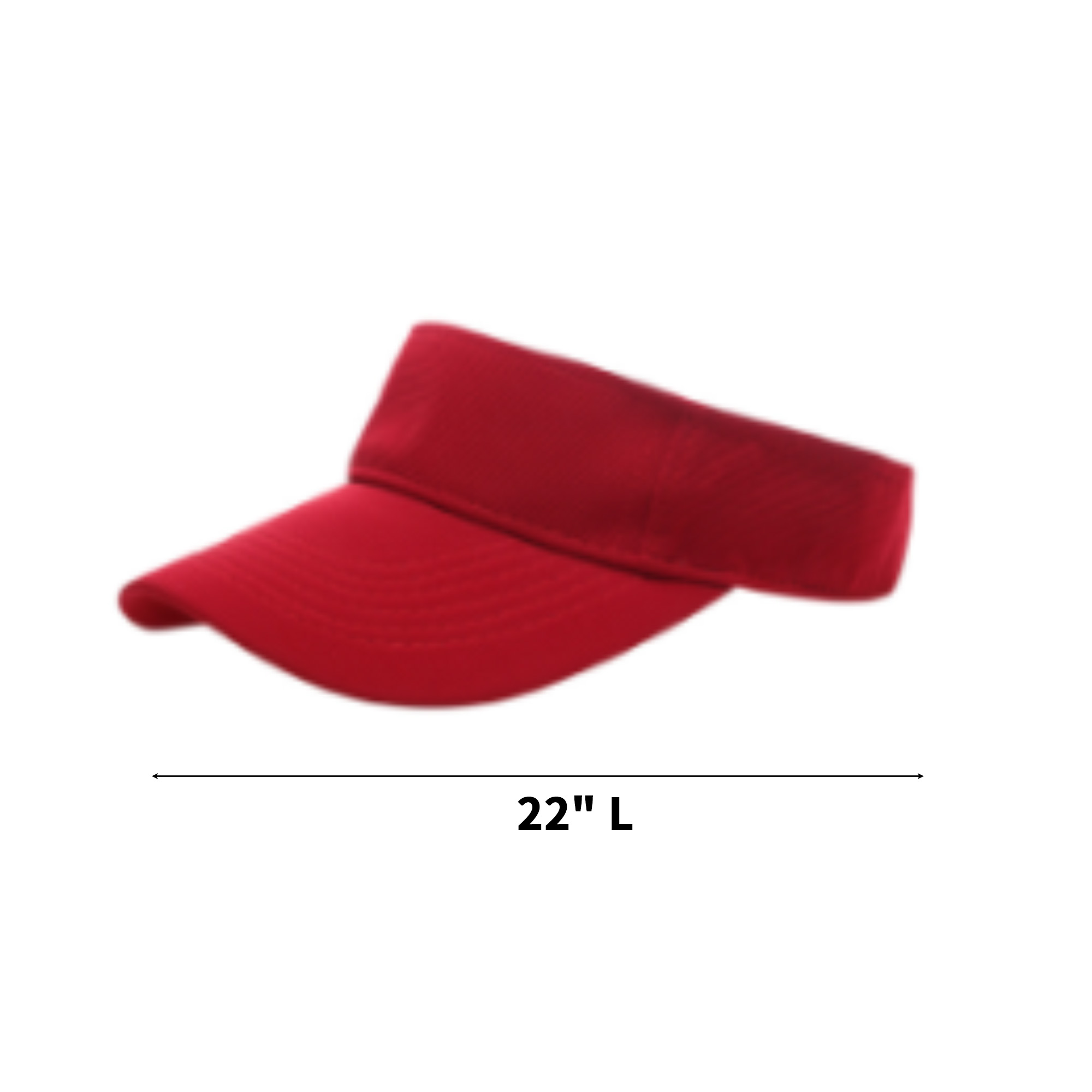 Polyester Cotton Sports Visor Open Top 1