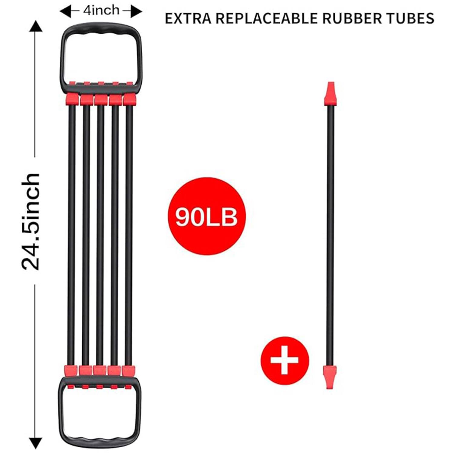 TPE five-tube chest expander 3