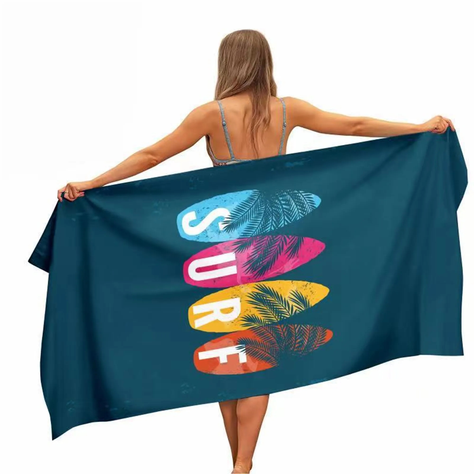 Full Color Printed Microfiber Summer Beach Sport Towel 6