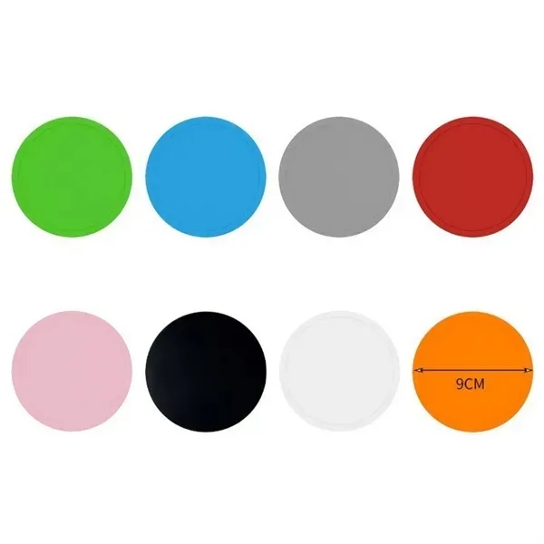 Round Silicone Coaster Set with Food-Grade Heat Mats 6