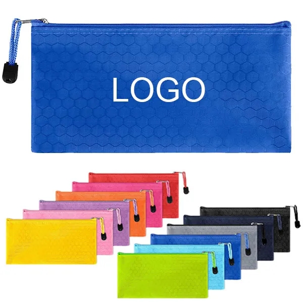 A6 Waterproof Oxford Zipper Pencil Pouch 6
