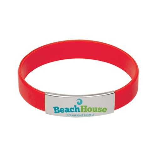Silicone Bracelet w/Metal Accent 4