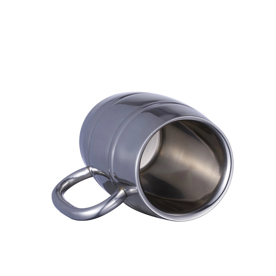 Custom 15 oz Stainless Steel Big Grip Beer Mug 3