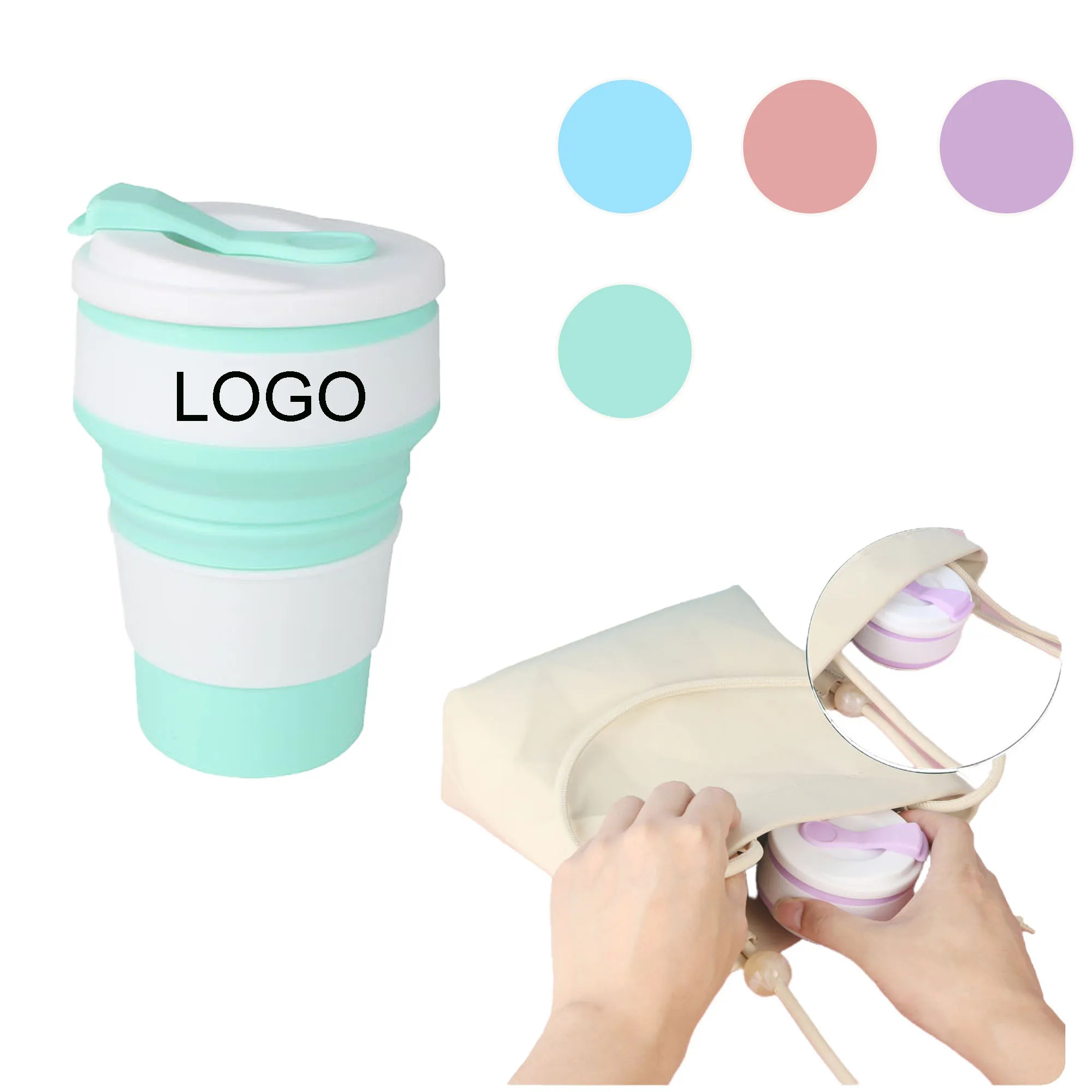 Spot Outdoor Portable Silicone Collapsible Cup