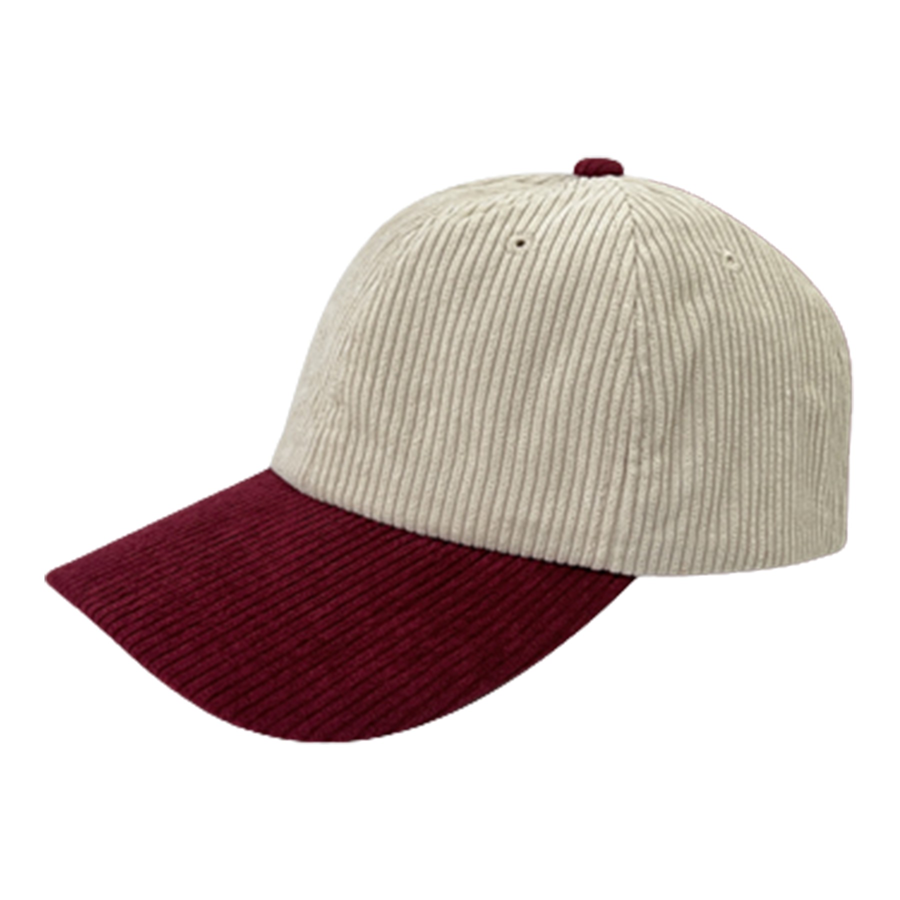 Two-Tone Corduroy Baseball Cap 2