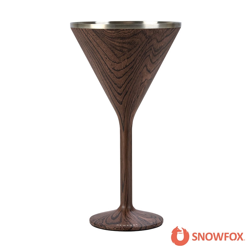 Snowfox® 8 oz. Double Wall Steel Stemmed Martini Glass 43