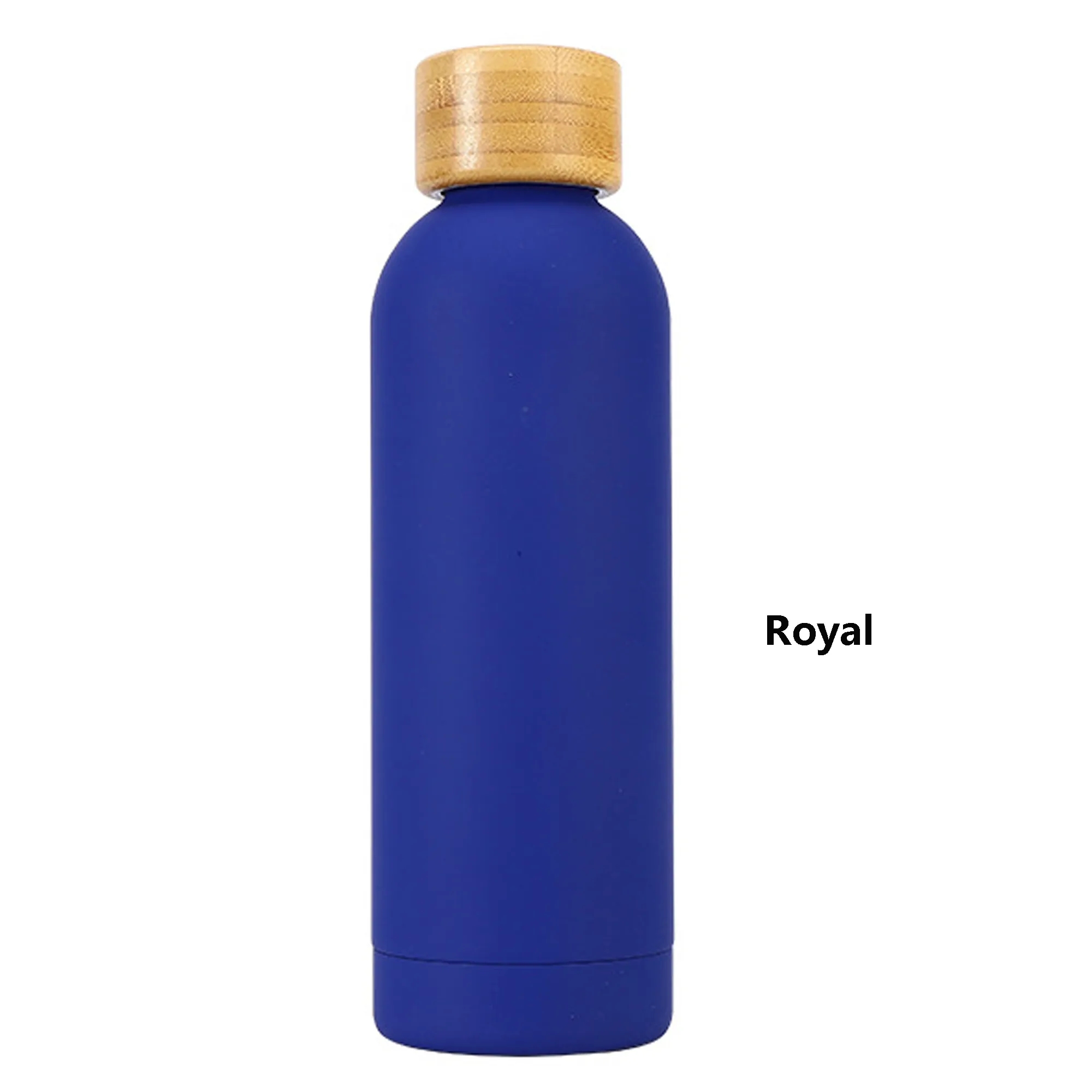 17 oz Double Wall Stainless Steel Bottle With Bamboo Lid, custom water bottle with logo imprint 12