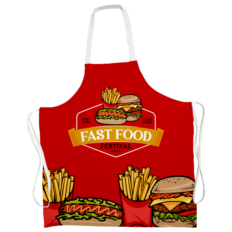 Super Sale - 10 oz. Full-Color Heavy-Duty Polyester Apron 11