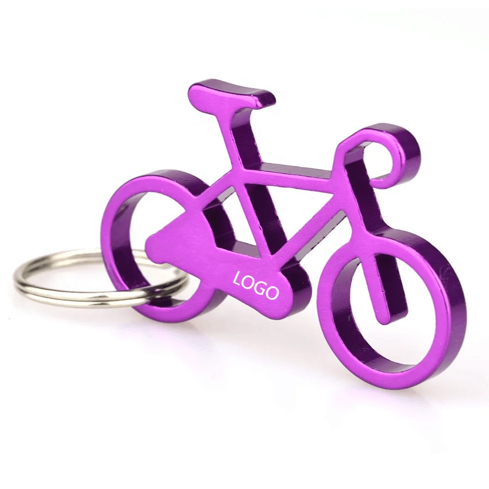Bicycle Metal Beer Bottle Keychain 2
