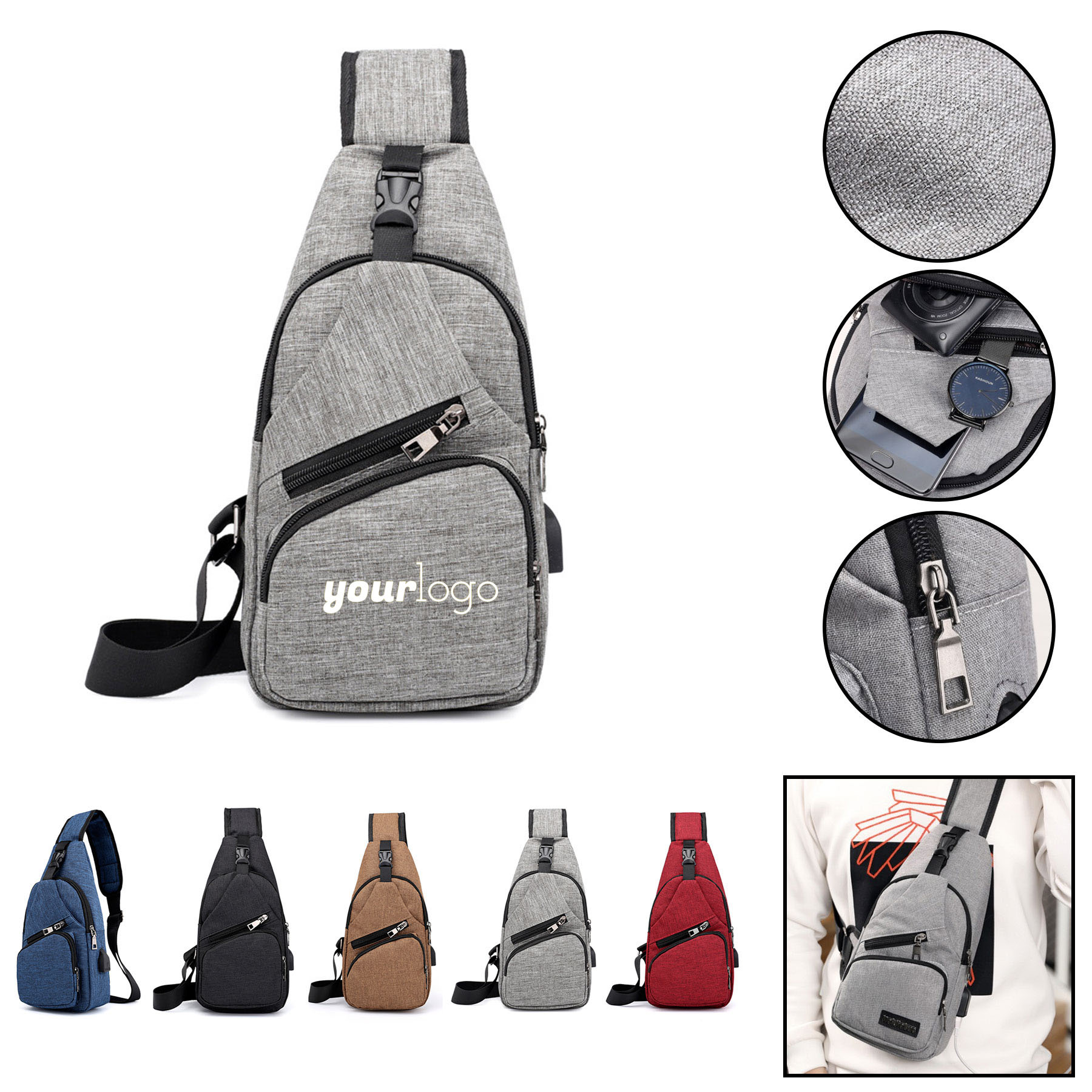 Anti Theft Sling Bag 2