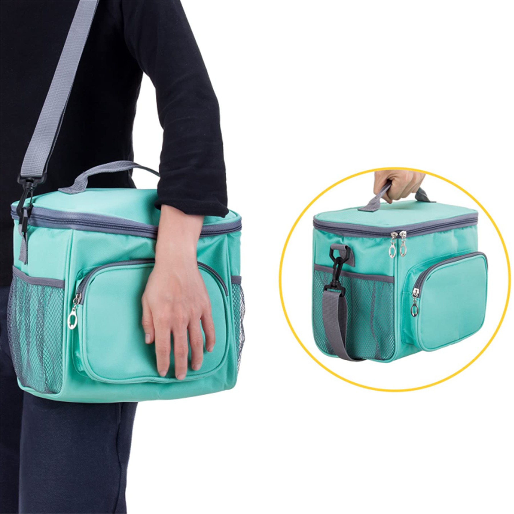 Insulated Lunch Bag Large Cooler Tote 1