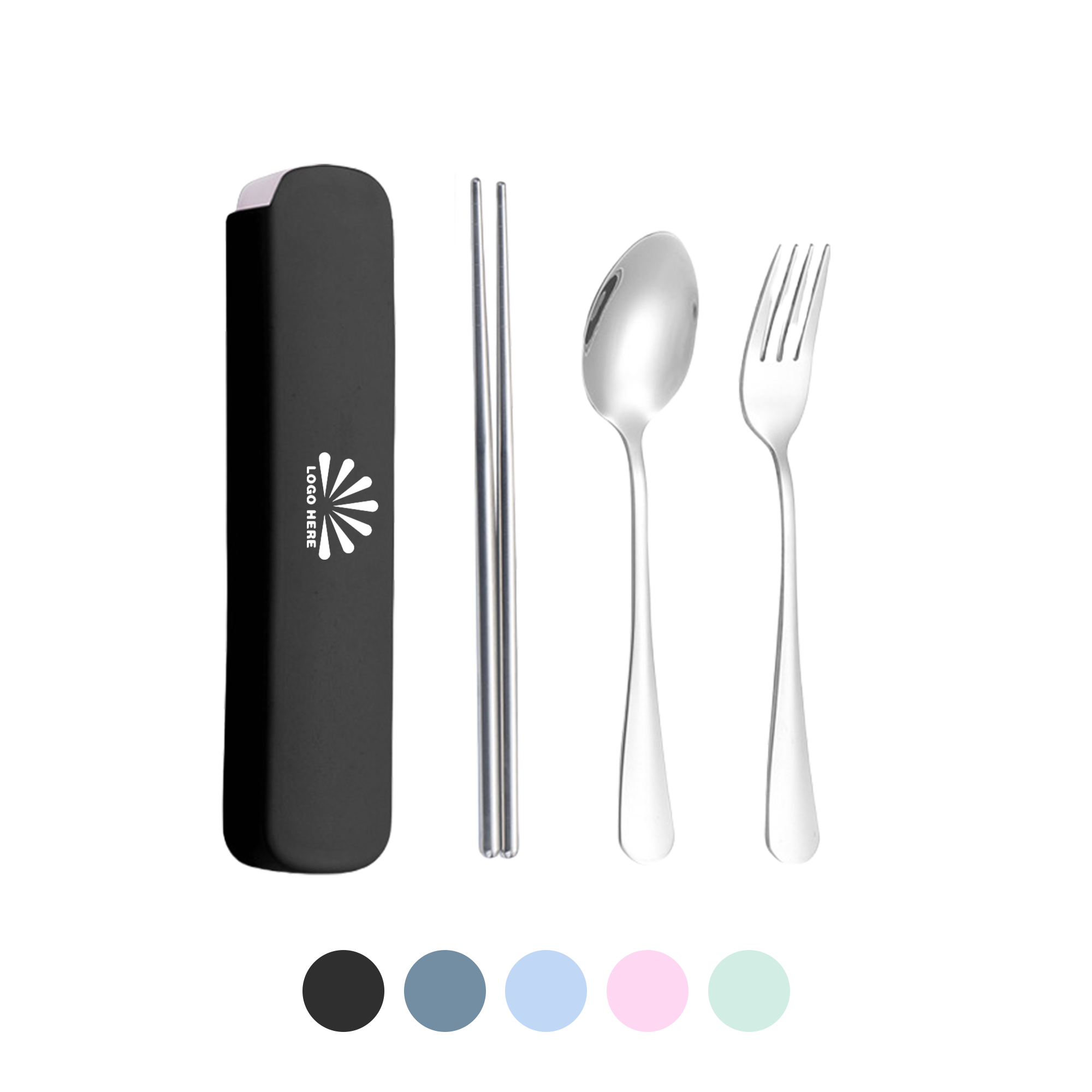 Stainless Steel Reusable Travel Cutlery Set 3