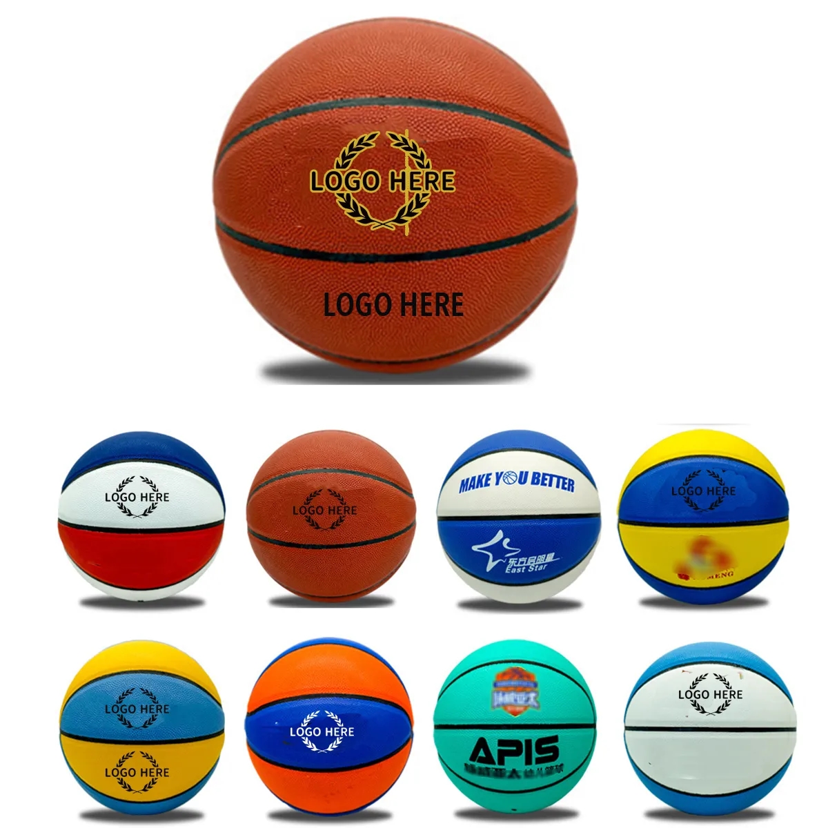 Custom Rubber Basketball Size7 2
