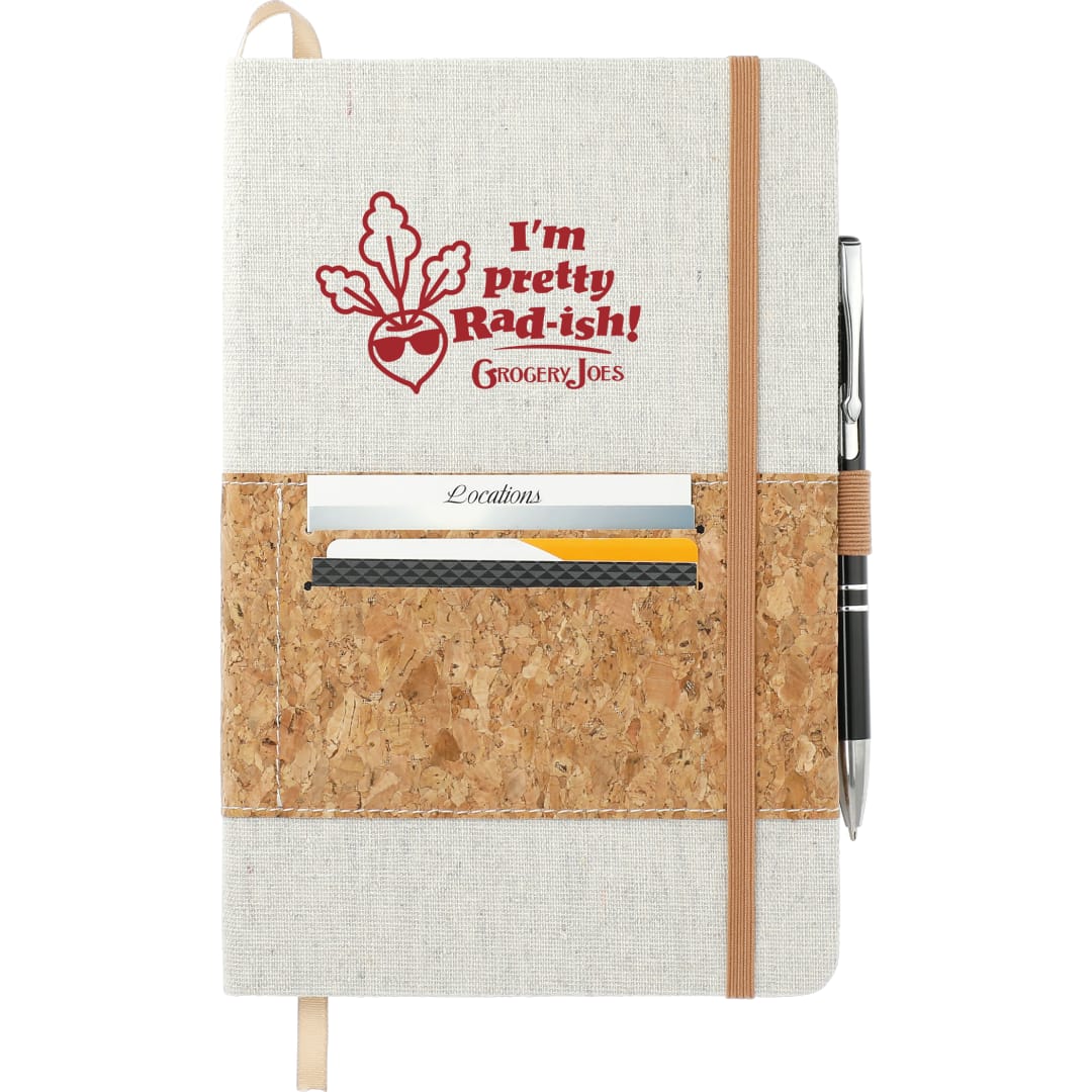 FSC® Mix 5.5" x 8.5" Recycled Cotton Cork Notebook 39