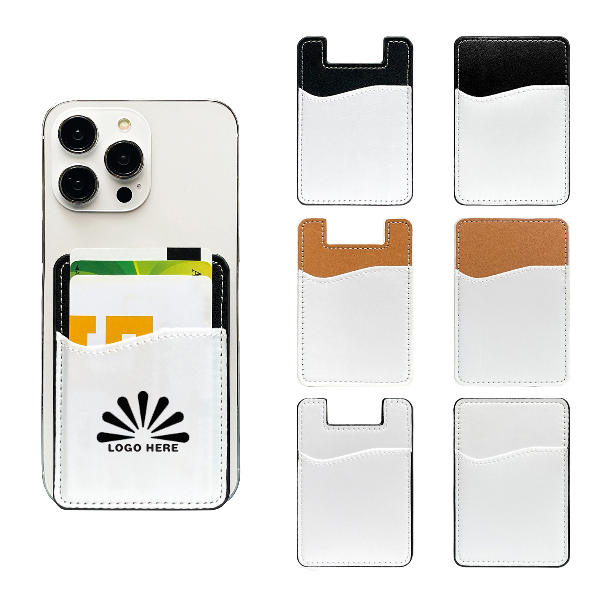 Cell Phone Leather Card Holder 2